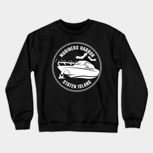 Colin, Laszlo, a boat and a Siren Crewneck Sweatshirt